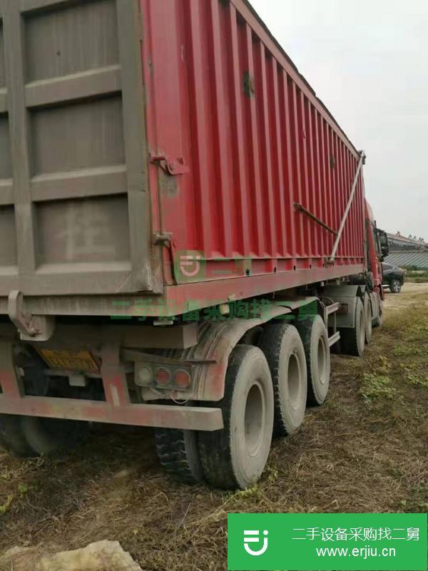 山東出售二手10米后翻半掛車