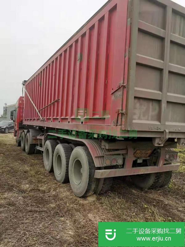 山東出售二手10米后翻半掛車