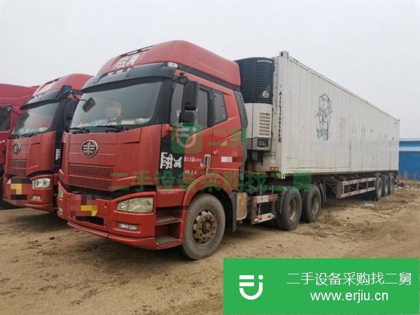 山東出售二手解放牌J6冷藏車