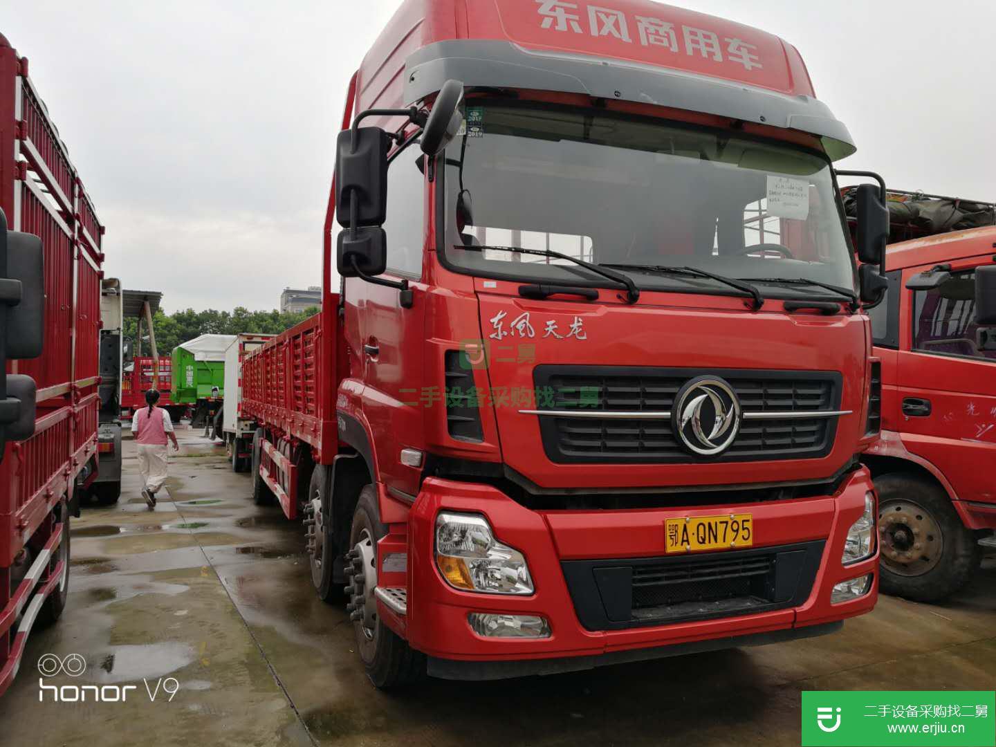 湖北出售二手東風天龍平板車