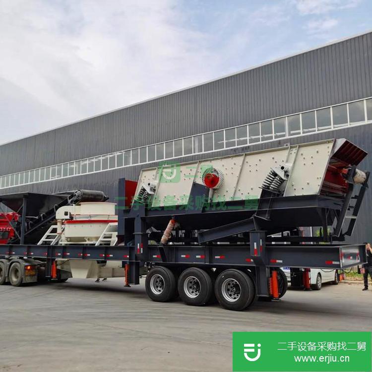 河南出售二手移動礦石破碎機