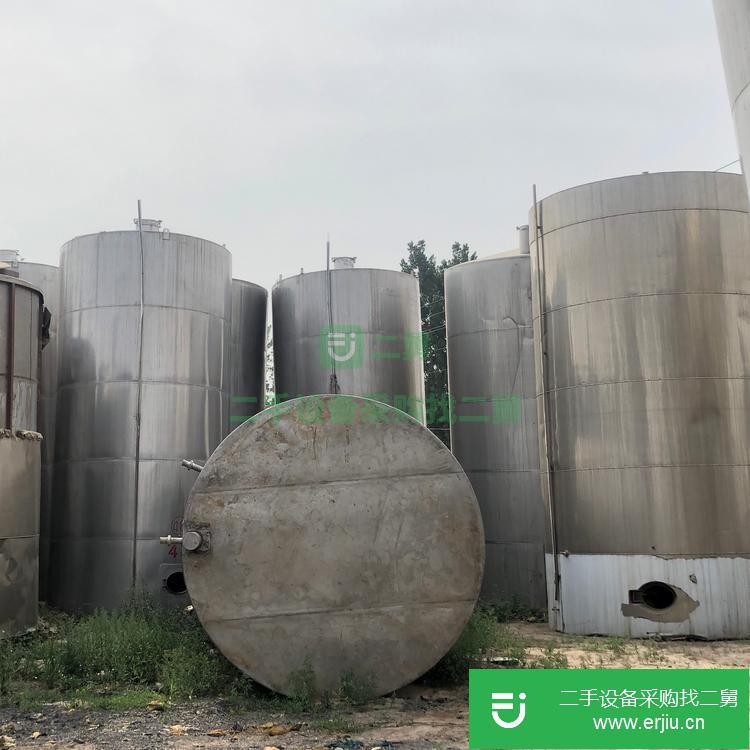 山東出售二手40立方不銹鋼儲罐
