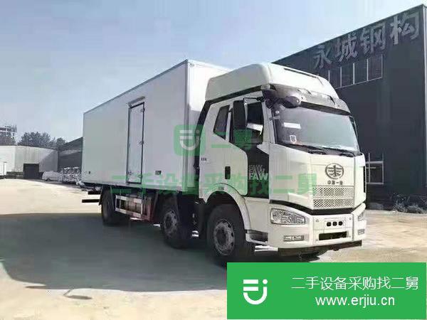 湖北出售二手解放J6前四后四冷藏車