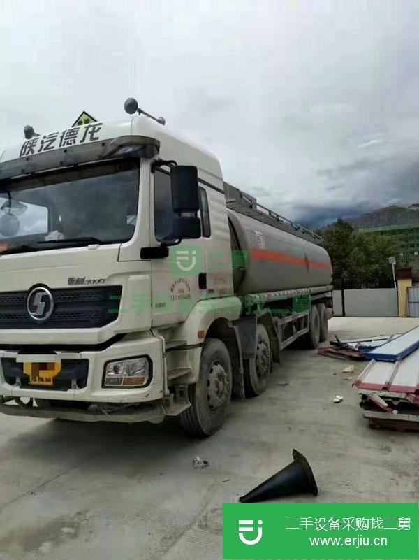 陜西出售二手陜汽前四后八油罐車
