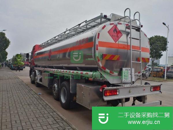 湖北出售二手解放J6鋁合金油罐車