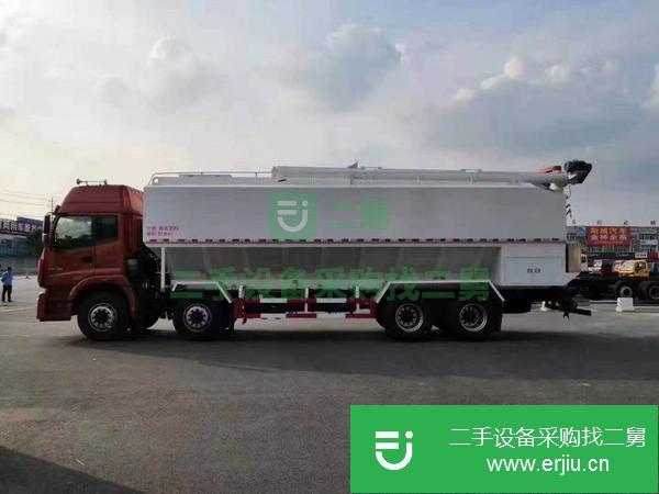 云南出售二手福田歐曼20噸電動散裝飼料運輸車