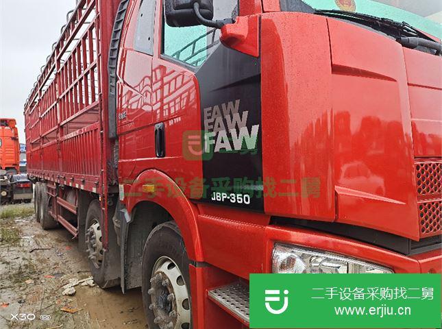江西出售二手一汽解放J6P前四后八高欄載貨車