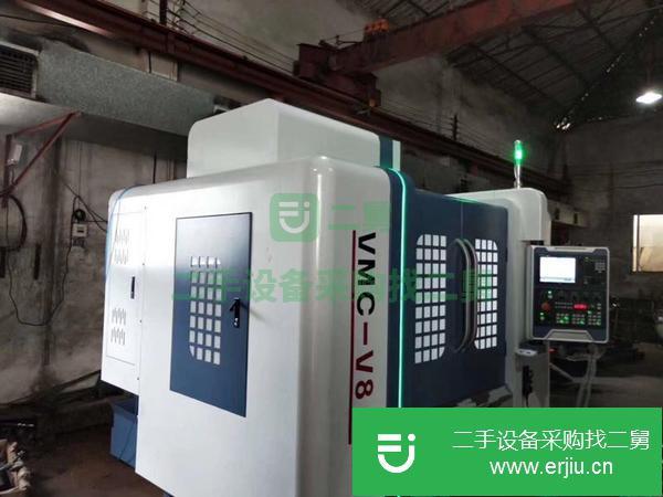浙江出售轉讓烽鐵v8車床加工中心   三線850&500&500刀庫：機械手臂刀庫24t線軌：滾柱35線軌速度：移動48米系統