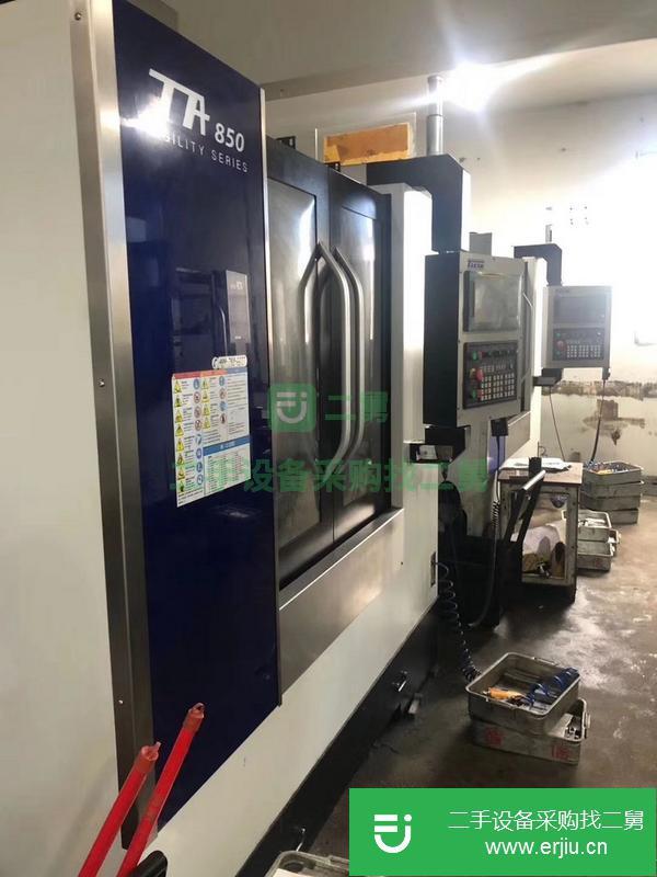 河南出售轉讓車床加工中心法蘭克oi-MF系統，三軸線軌，24把機械手刀庫，主軸直聯10000轉，帶內制螺旋排削器