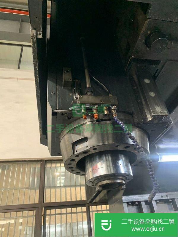浙江出售轉(zhuǎn)讓德陽龍門車床加工中心   工作臺5000X2400 門寬2800 發(fā)那科MF系統(tǒng)  齒輪頭 主軸雙油冷  BT50齒輪頭