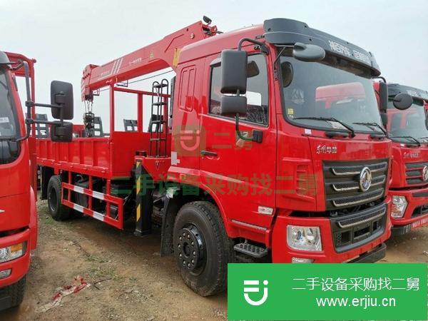 湖北出售二手東風單橋8噸隨車吊