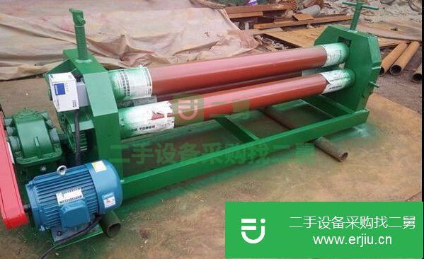 山東出售二手W11-8-2000三輥對稱式半自動卷板機