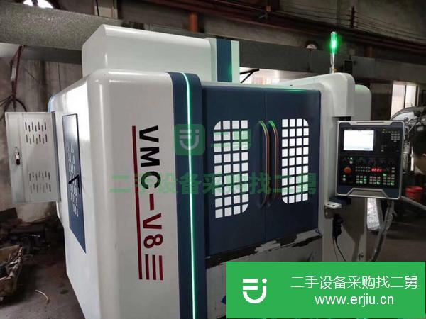 浙江出售轉讓烽鐵v8車床加工中心   三線850&500&500刀庫：機械手臂刀庫24t線軌：滾柱35線軌速度：移動48米系統
