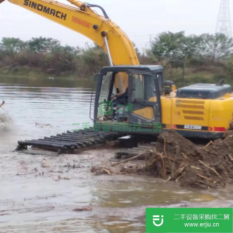 湖北出售二手水陸兩用挖掘機
