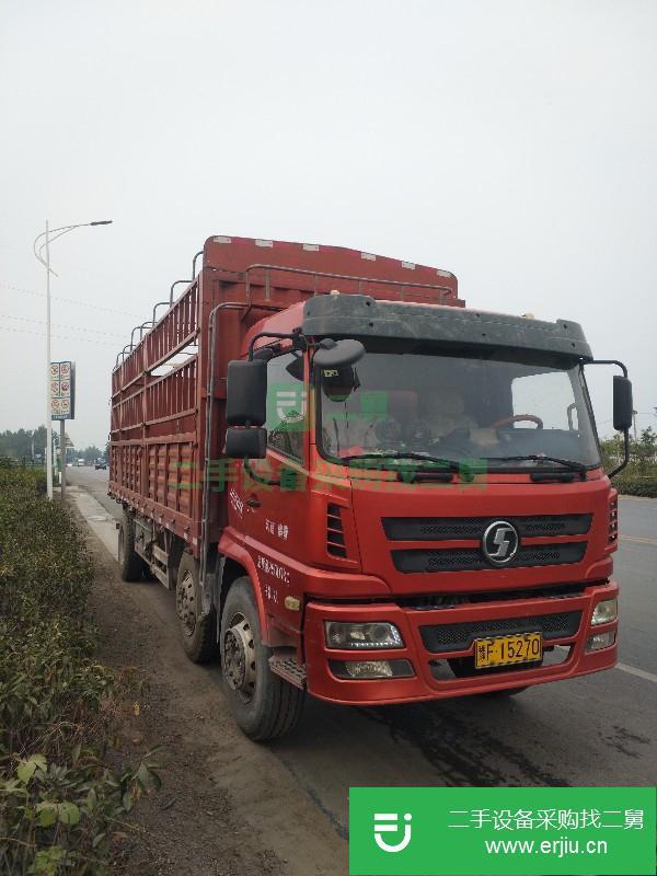 河南出售二手陜汽軒得倉柵載貨車