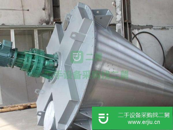 山東出售二手雙螺旋錐形混合機