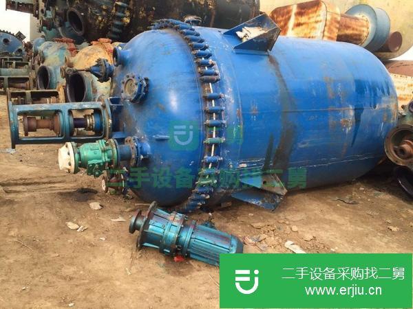 江蘇出售二手的搪瓷反應釜