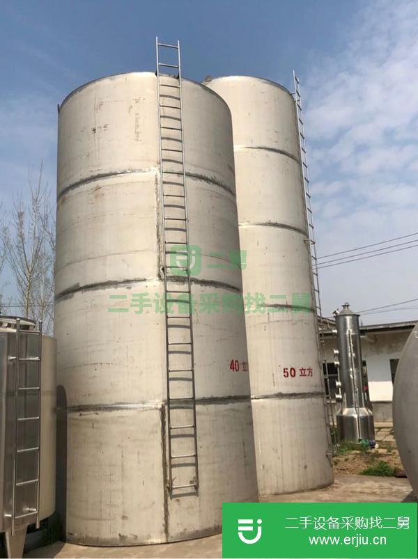 內蒙古低價出售二手30立方不銹鋼儲罐
