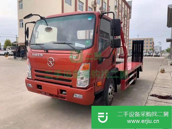云南出售轉讓藍牌挖機平板運輸車 整車不超重