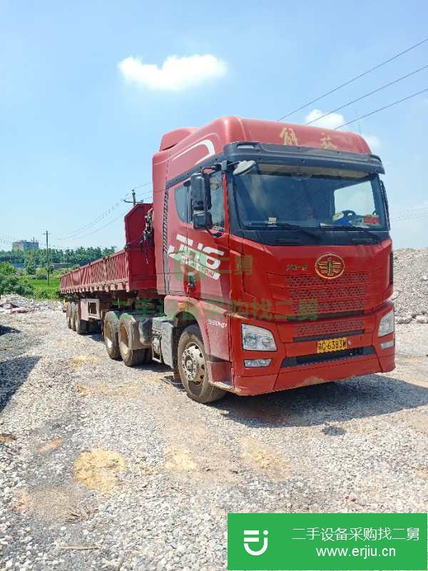 江西出售二手青島解放半掛車