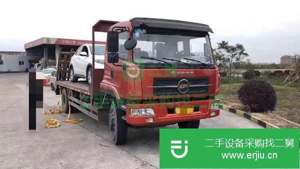 湖北出售轉讓二手12噸東風挖掘機平板運輸車