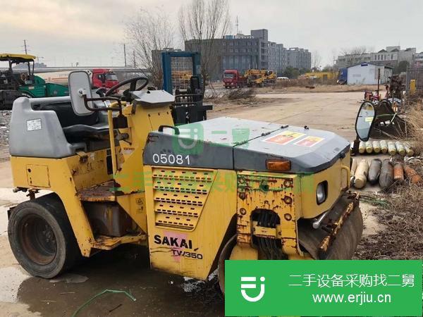 江蘇出售二手3噸鋼膠壓路機