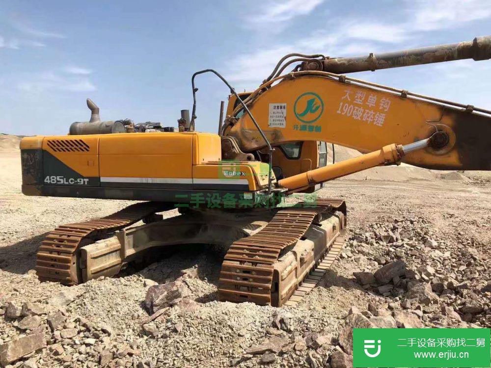 甘肅出售二手現(xiàn)代R485LC-9挖掘機(jī)