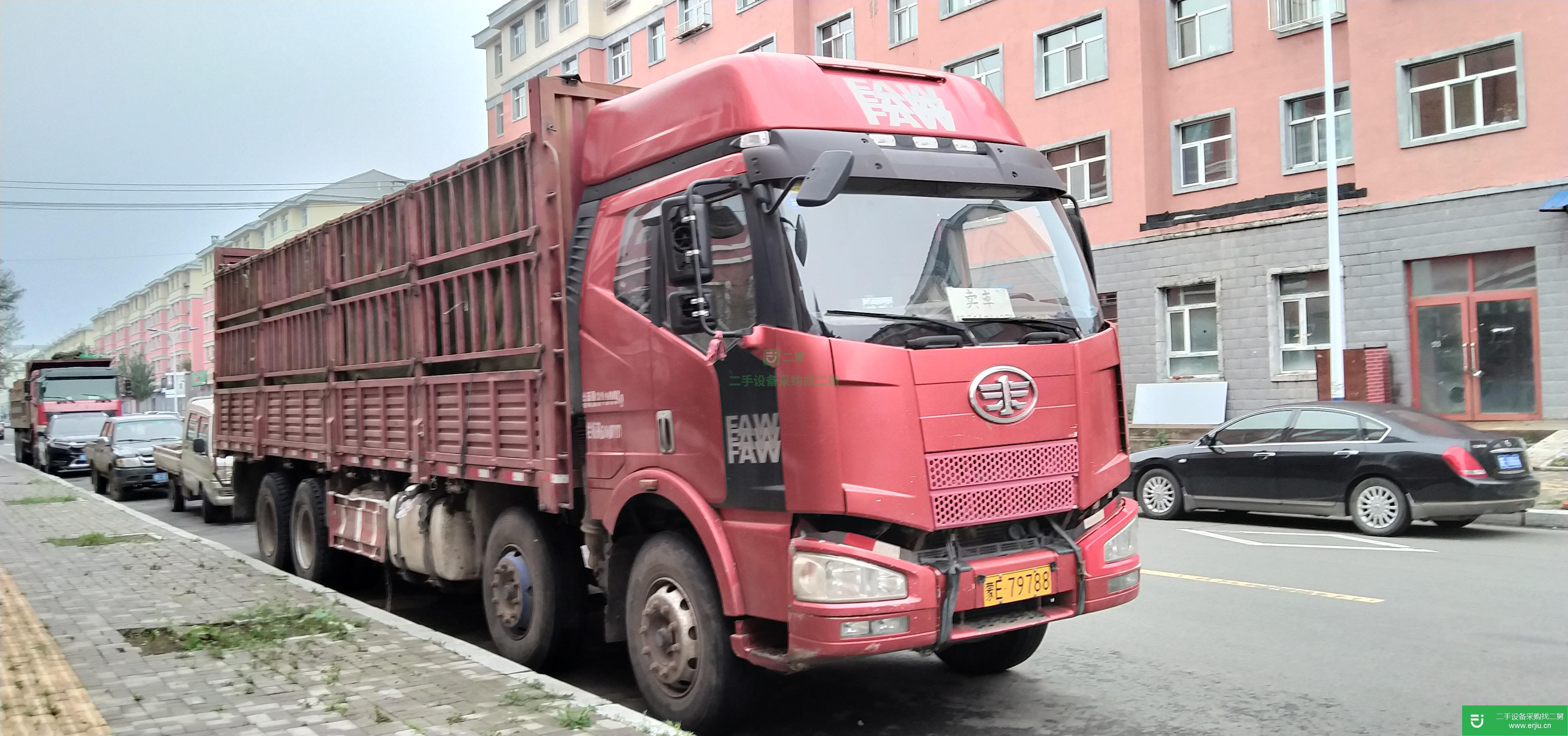 內蒙古出售二手一汽解放高欄載貨車