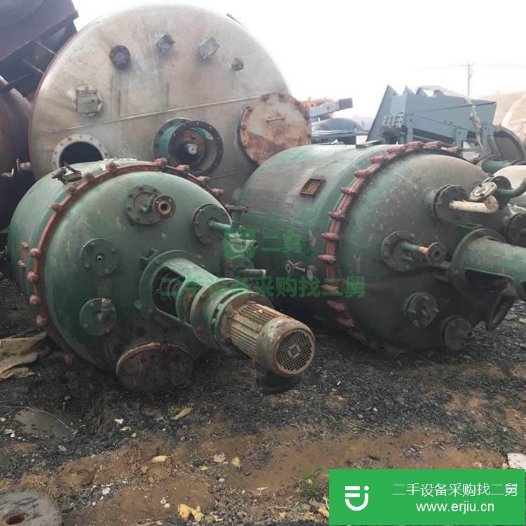 山東出售二手5噸搪瓷反應釜
