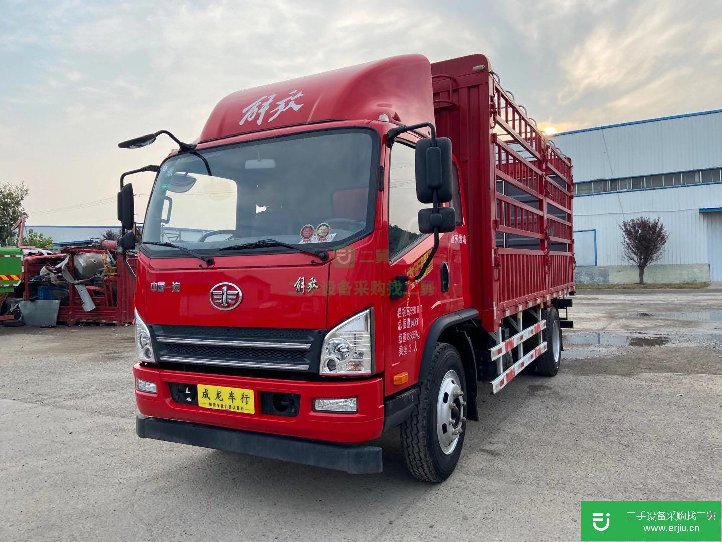 山東出售二手一汽解放輕卡高欄載貨車