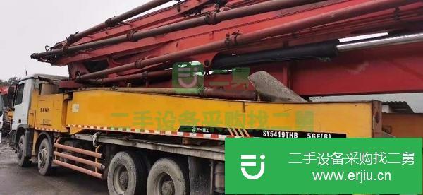 黑龍江出售二手三一重工56米泵車(chē)