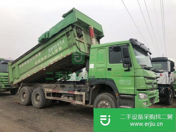 山東出售二手國五豪沃自卸車手續齊全,可提檔過戶