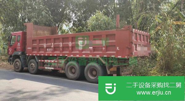 云南出售二手東風柳汽乘龍四橋自卸車