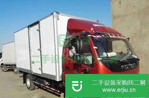 山東出售二手福田保溫箱式貨車