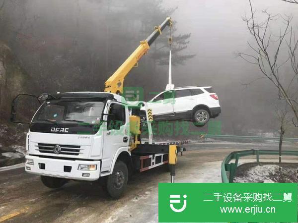 湖北出售轉讓東風多利卡帶吊黃牌清障車