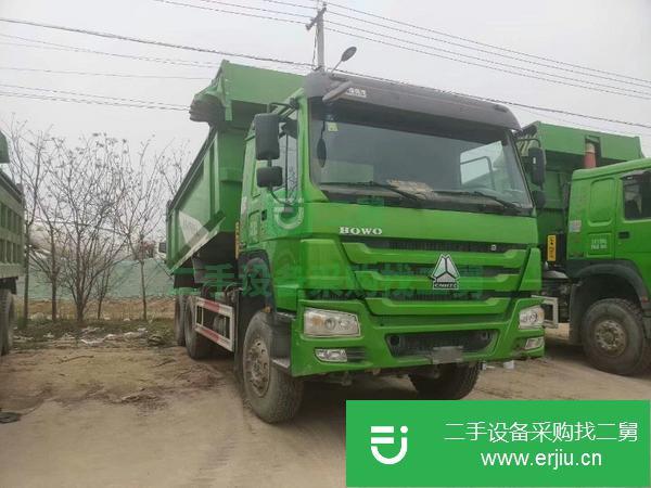 山東出售轉讓國五豪沃環保綠U型自卸車