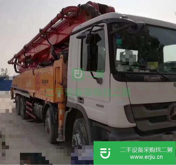 湖南出售轉讓三一奔馳56米泵車 叉腿六節臂 C8系統 泵送20萬方左右