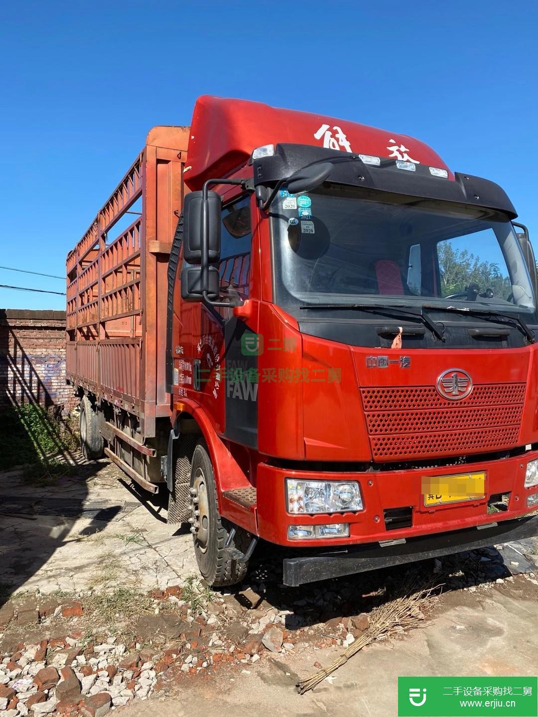 河北出售二手一汽解放J6高欄載貨車