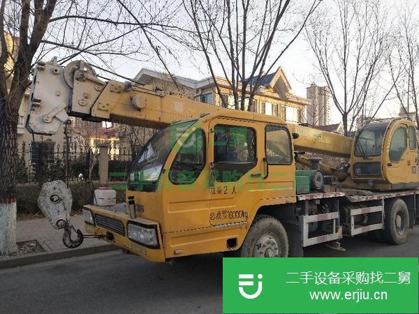 河北出售二手12噸徐工吊車車況精良。全車鋼絲胎！