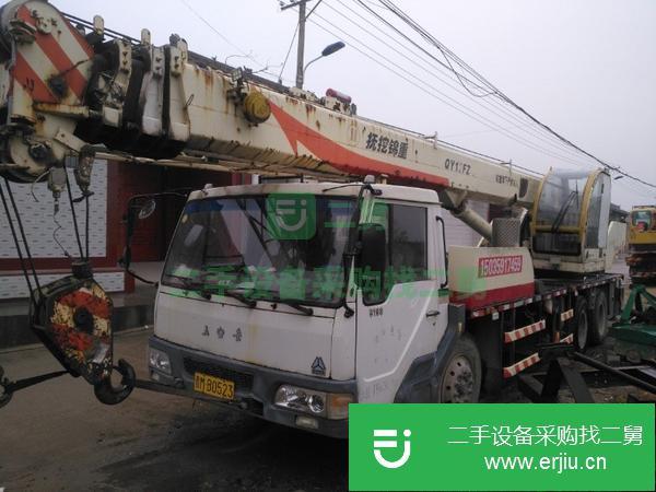 山西出售二手的吊車，四節臂雙卷揚手續齊全包提檔