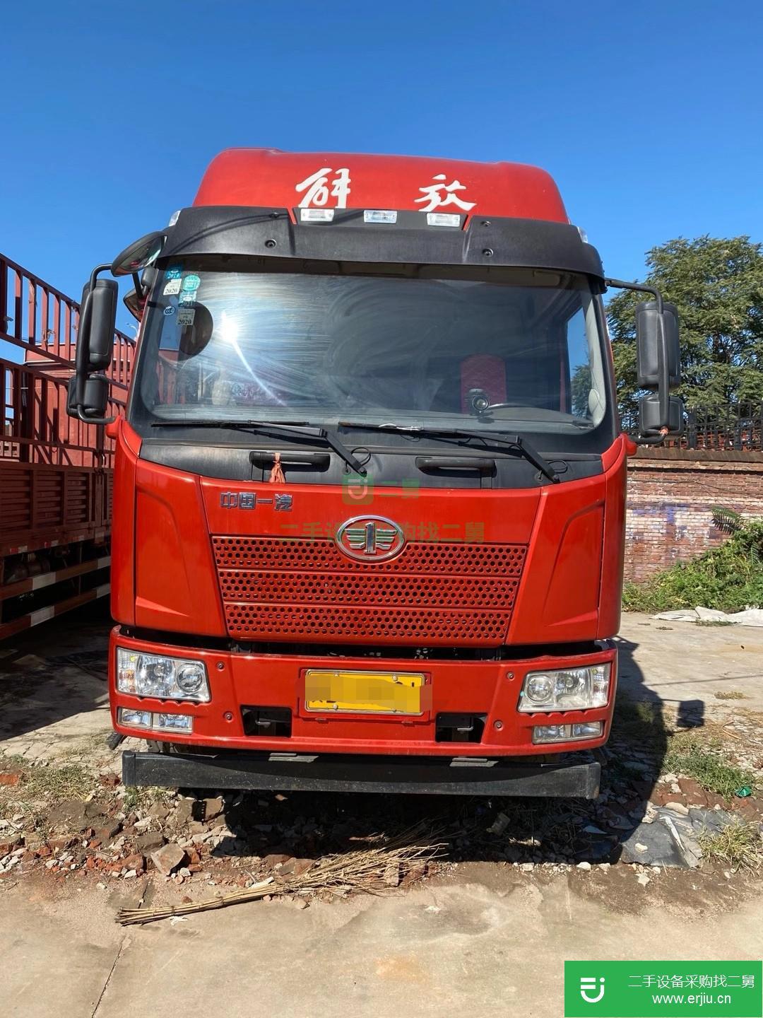 河北出售二手一汽解放J6高欄載貨車