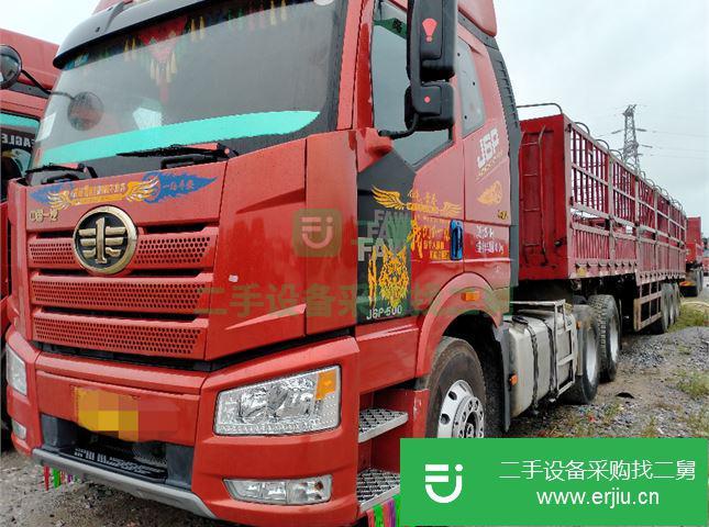 江西出售二手一汽解放半掛車