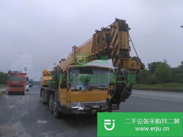 湖北出售二手柳工吊車 35噸五節臂