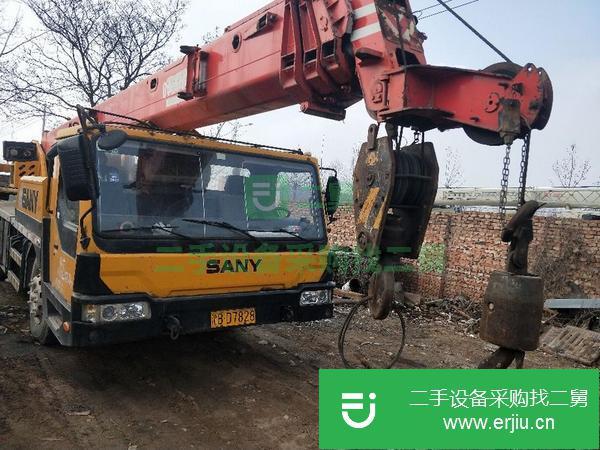 山東出售二手20噸三一吊車，四節臂，車況好，原車油漆