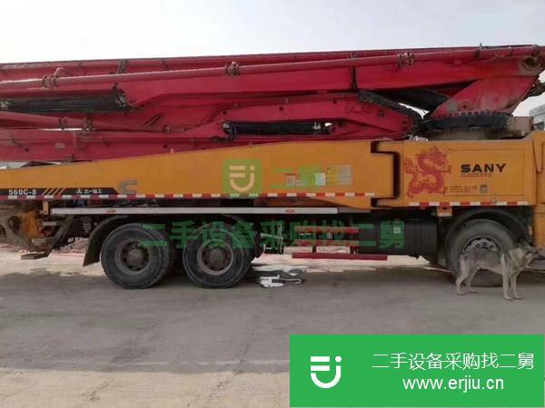 湖南出售轉讓三一奔馳56米泵車 叉腿六節臂 C8系統 泵送20萬方左右