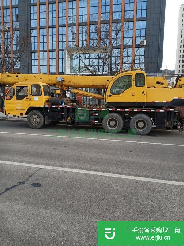 山東出售二手徐工吊車,無事故,剛審?fù)贶?全車鋼絲胎