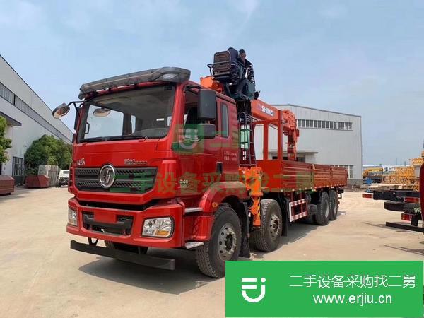 湖北出售二手陜汽德龍前四后八隨車吊