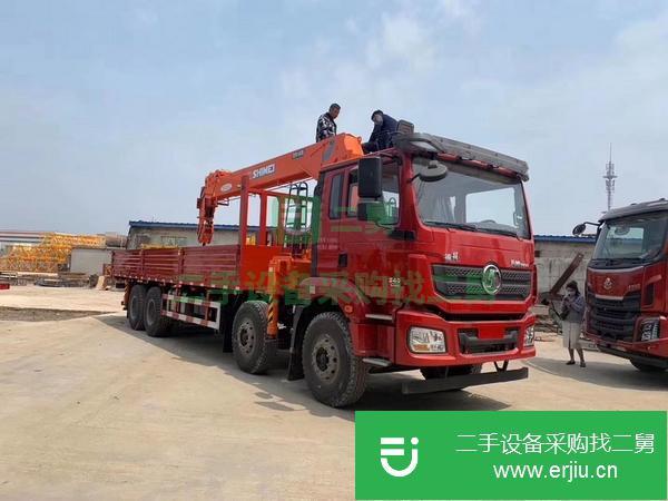 湖北出售二手陜汽德龍前四后八隨車吊