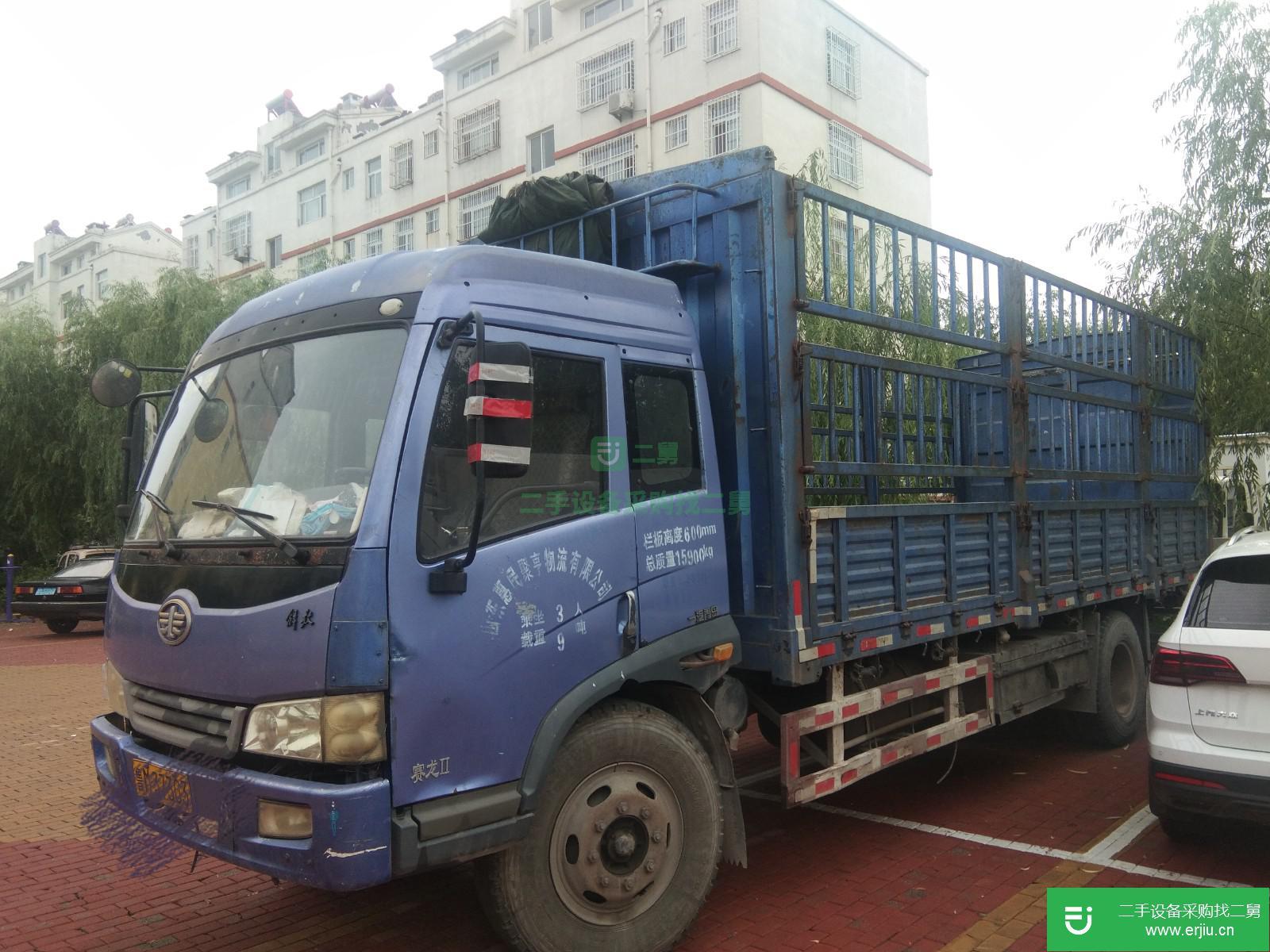 山東出售二手青島解放高欄載貨車