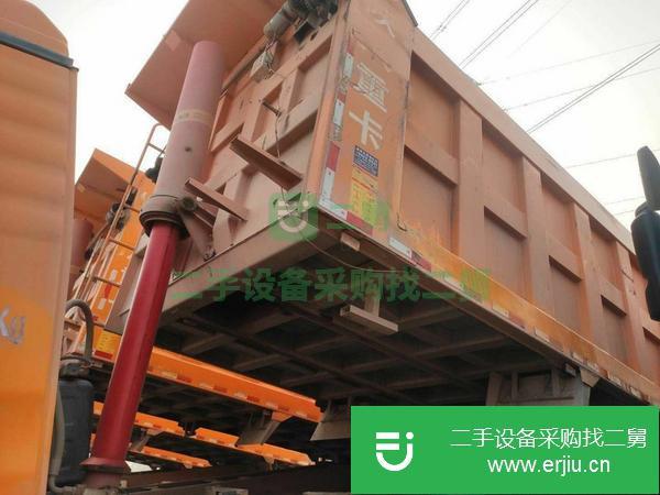 河北出售二手后八輪德龍自卸車，350馬力